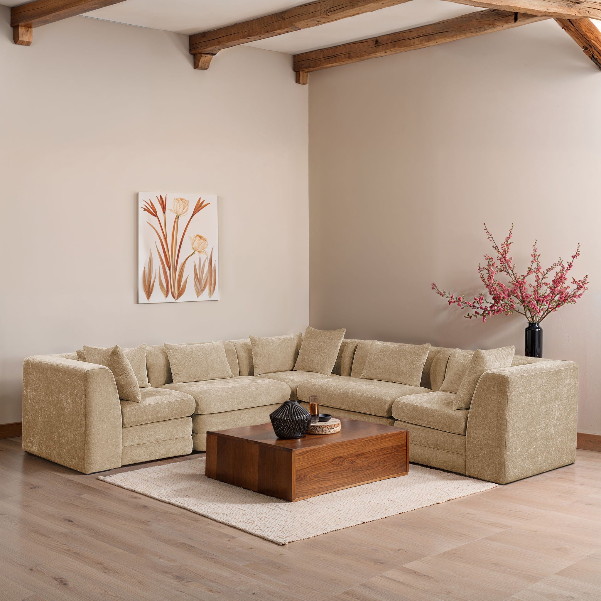 Stellar - 5 Piece Upholstered Modular Sectional