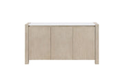 D1321 - Buffet With Real Marble Top - Natural / White