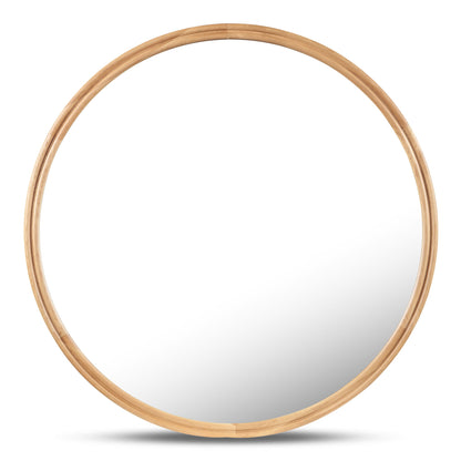 Alcott - Accent Round Mirror Small - Light Brown