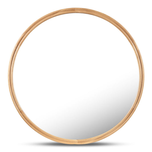 Alcott - Accent Round Mirror Small - Light Brown