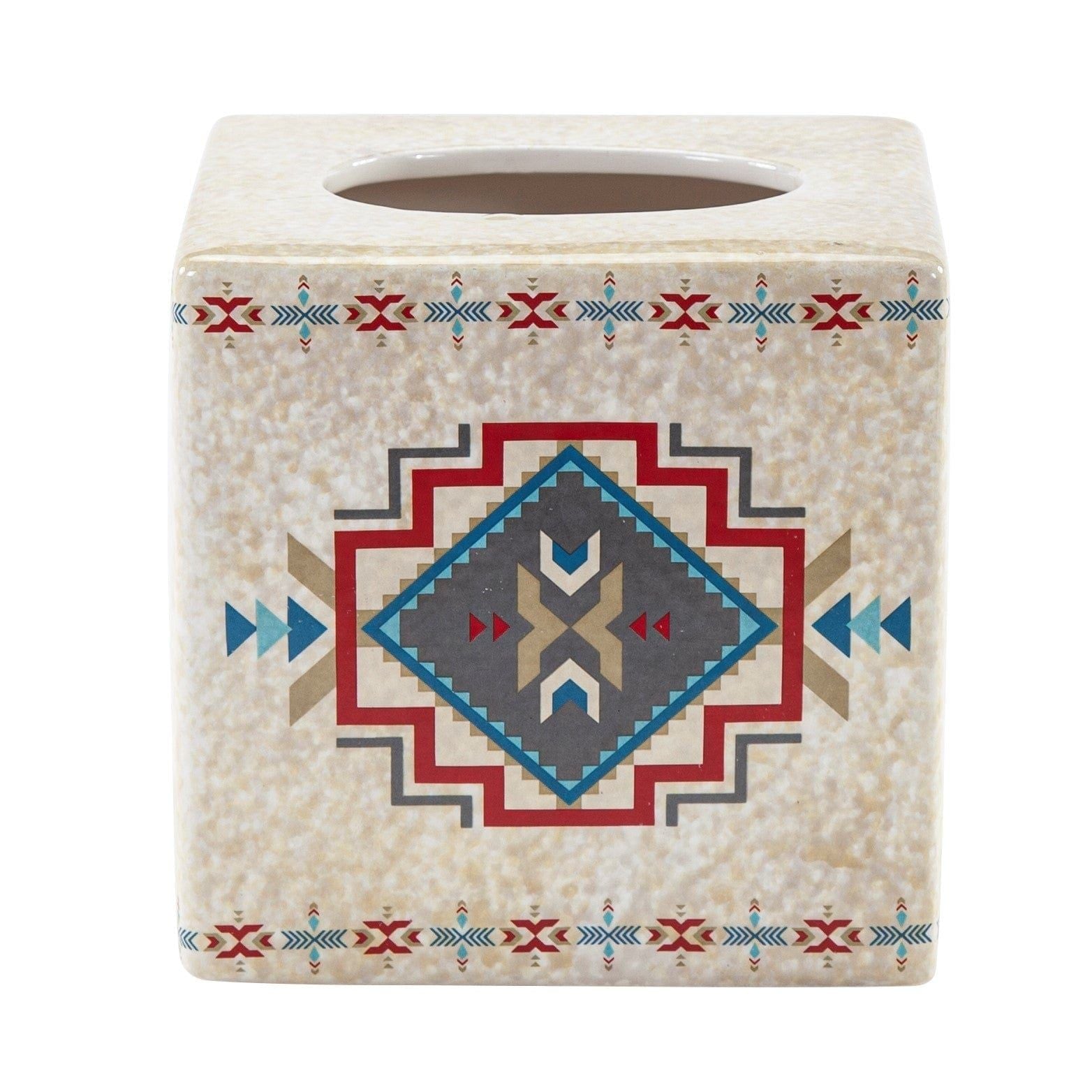 Spirit Valley - Ceramic Tissue Box Cover, 2 Per Carton - Multi Color