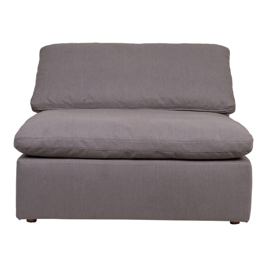 Clay - Livesmart Fabric Slipper Chair - Light Gray