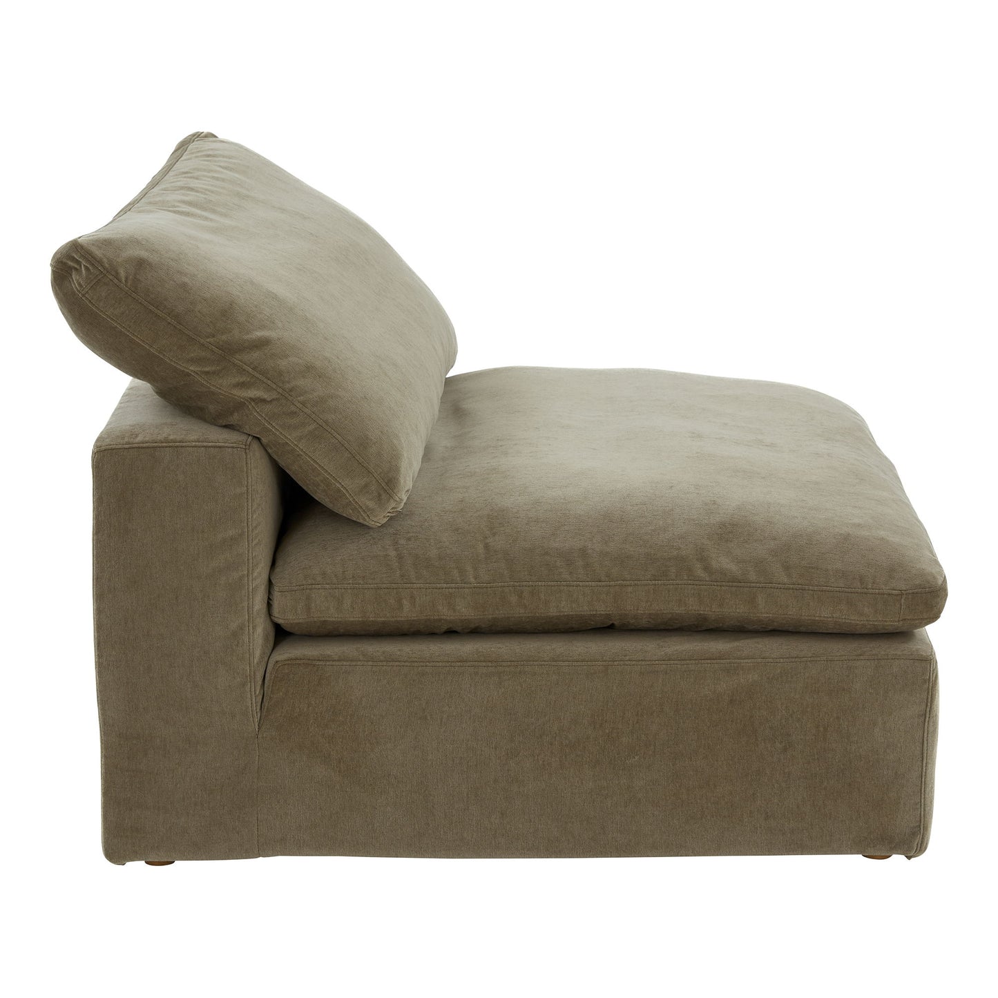 Clay - Performance Fabric Slipper Chair - Light Brown