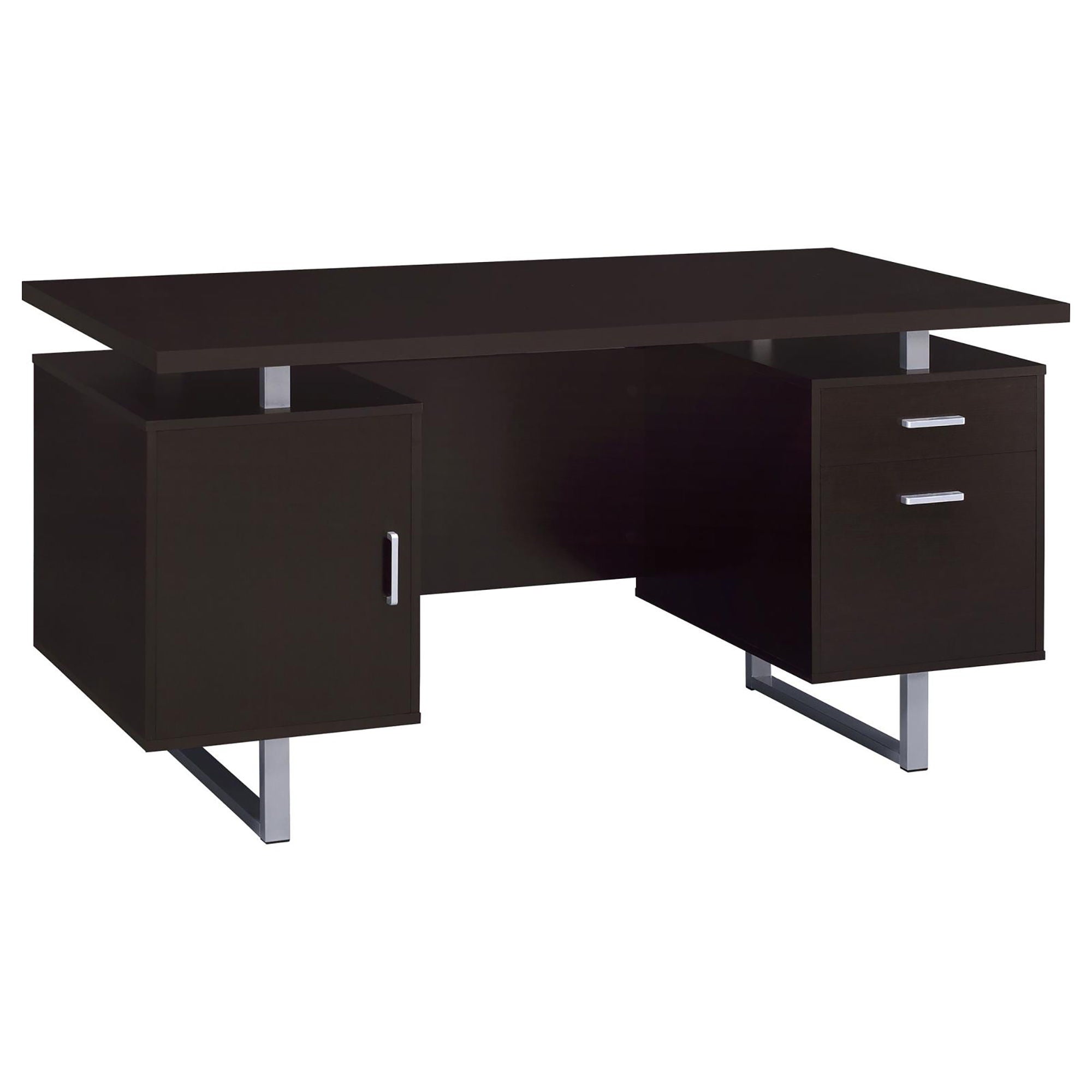 2 Drawer Floating Top Office Desk
