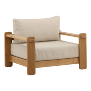 Julie - Outdoor Sofa Chair - Fairfax Taupe And Natural