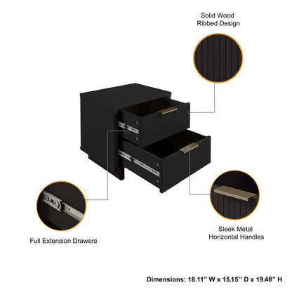Granville - Nightstand With 2 Drawers