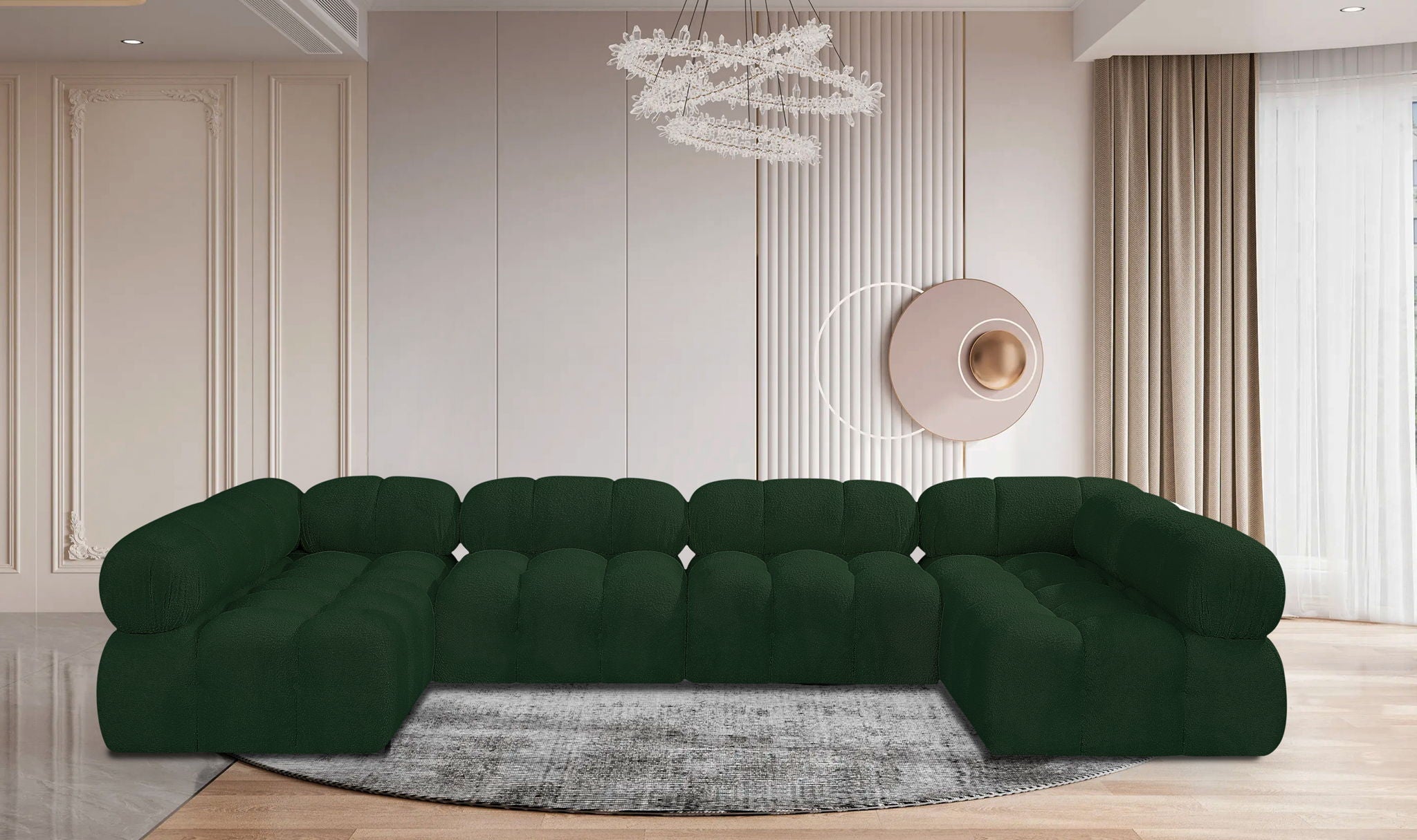 Ames - 6 Piece Fabric Modular Sectional