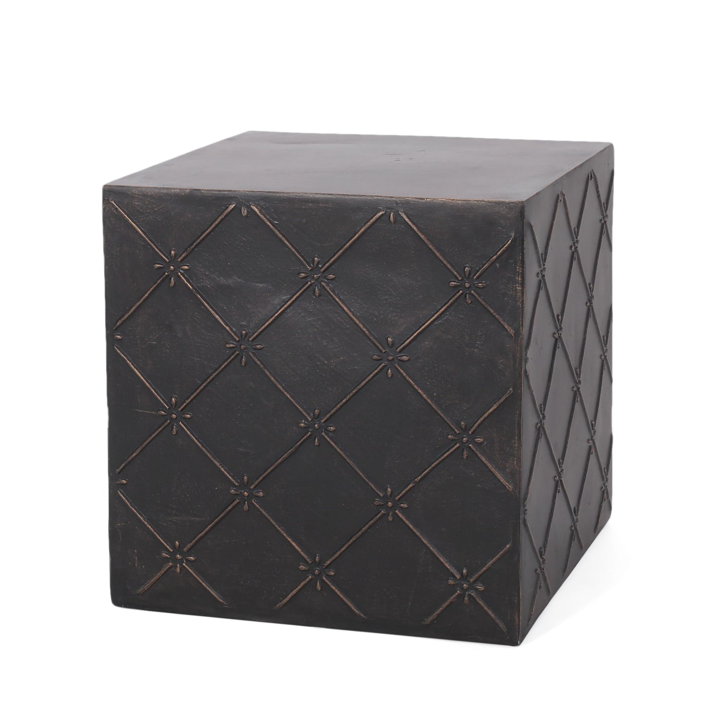 Outdoor Lightweight Concrete, Side Table - Copper