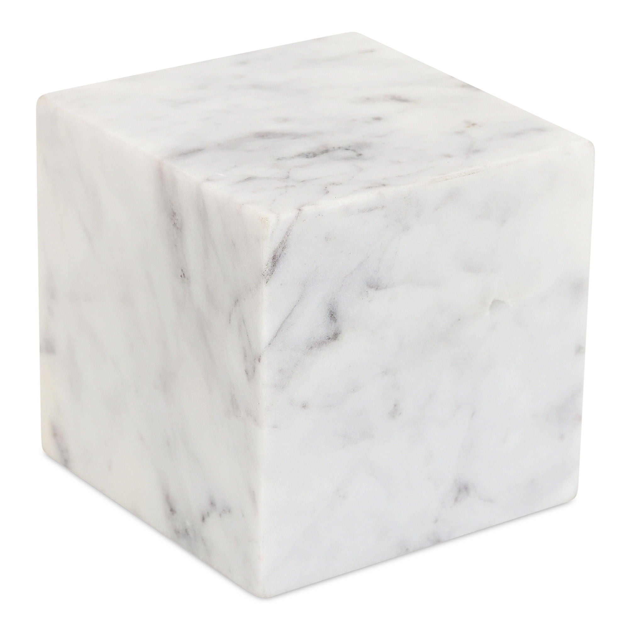 Cora - Cube Tabletop Accent - Purple / White Marble