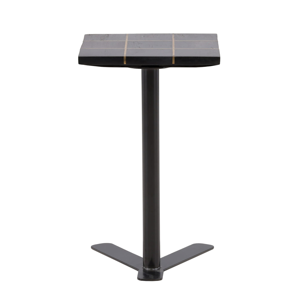Lucy - Side Table - Black And Brass