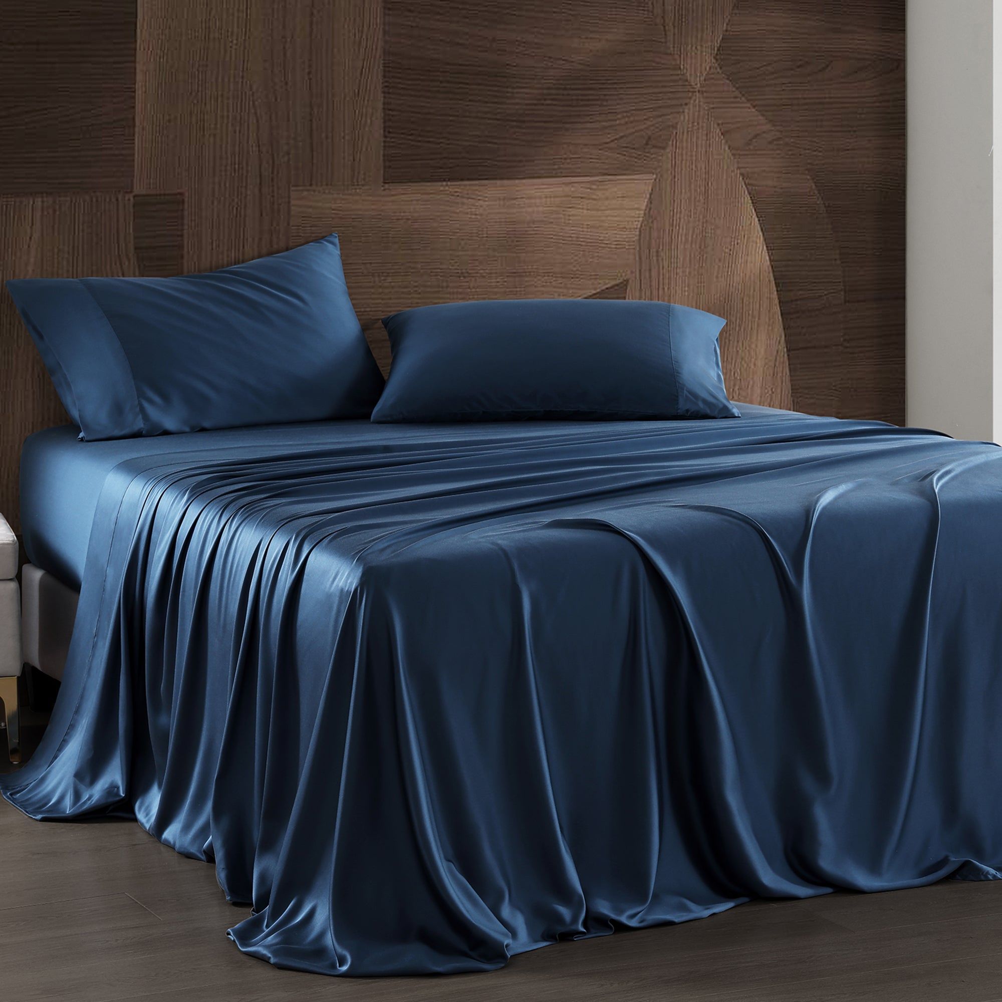 Lyocell - Queen Eucalyptus Sheet Set (Set of 4) - Regal Blue
