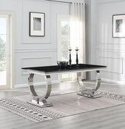 G-082-T-BLACK - Marble Dining Table - Black
