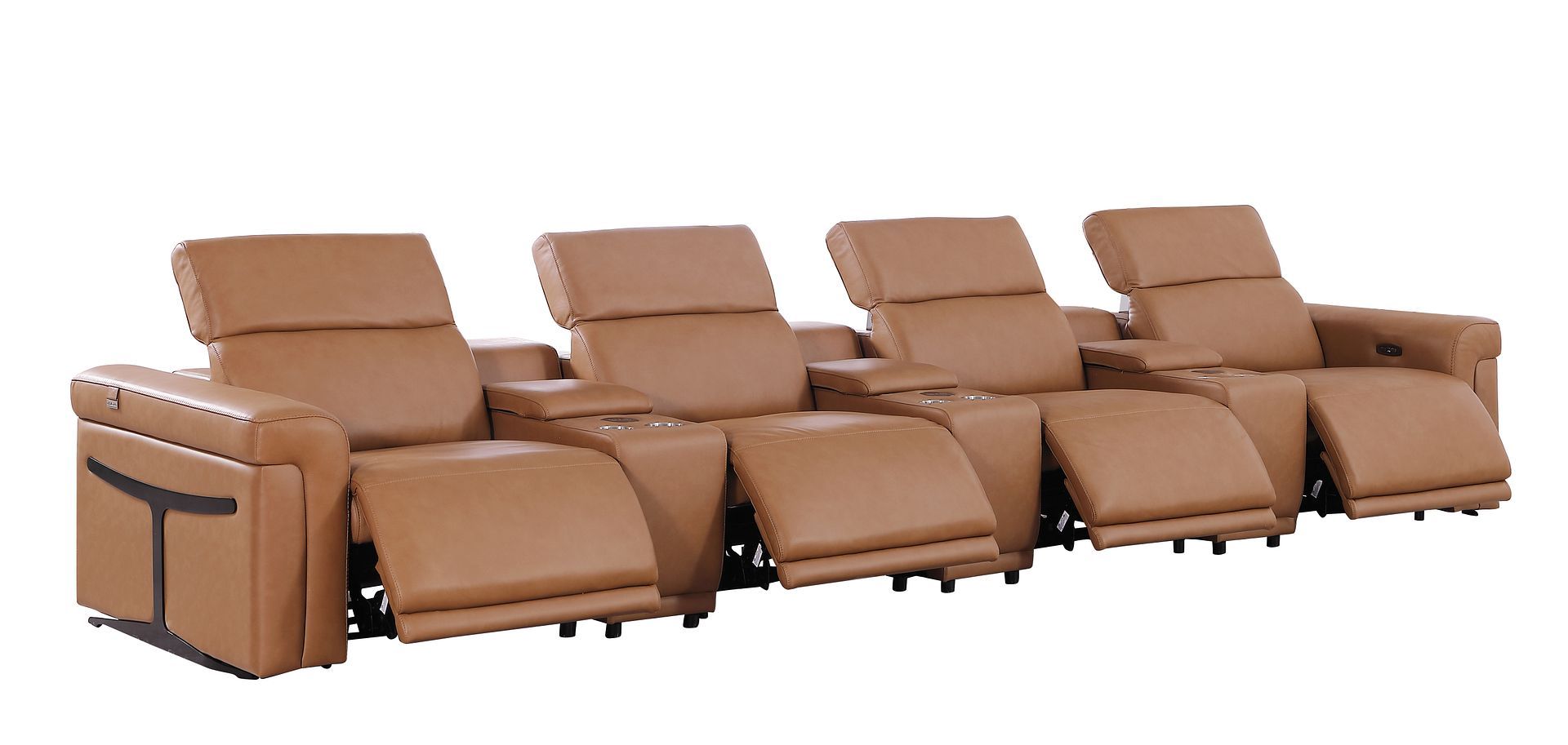1126 - 7-Piece Modular Power Reclining Sofa In With 4 Power Recliners & Power Headrests