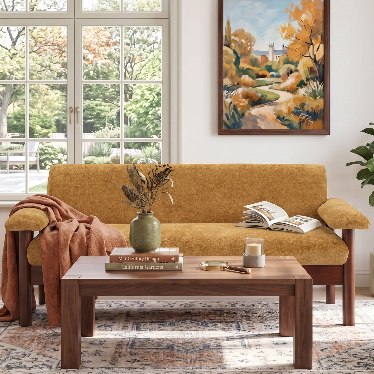 Modern Sofa Couch With Pillow Top Arms