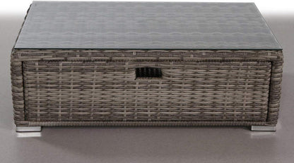 Glass Outdoor Coffee Table - Gray Mix