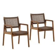 Camilla - Outdoor Dining Chair (Set of 2) - Light Brown