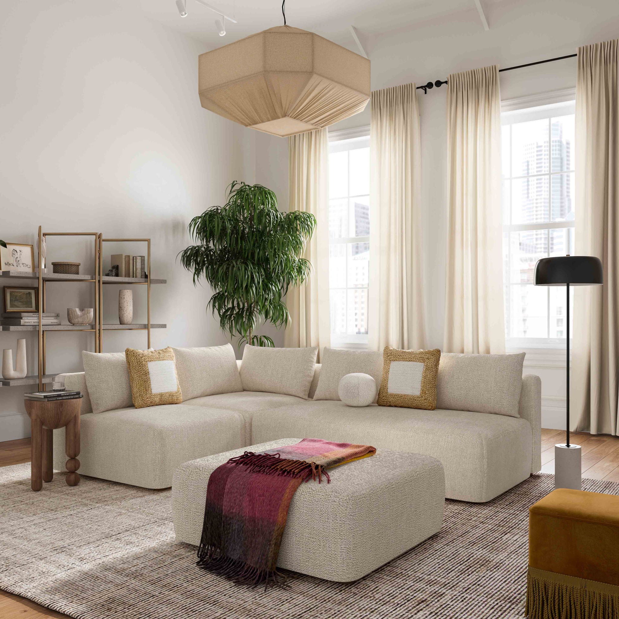 Hangover 4-Piece Modular Chaise Sectional - Thumbnail 2