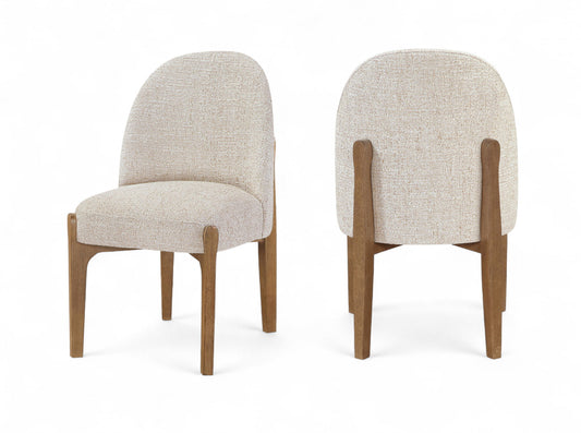 Torino - Upholstered Dining Chair With Brushed Brown Base (Set of 2)