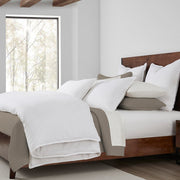 100% French Flax Linen - King Duvet Cover Set (Set of 3) - White