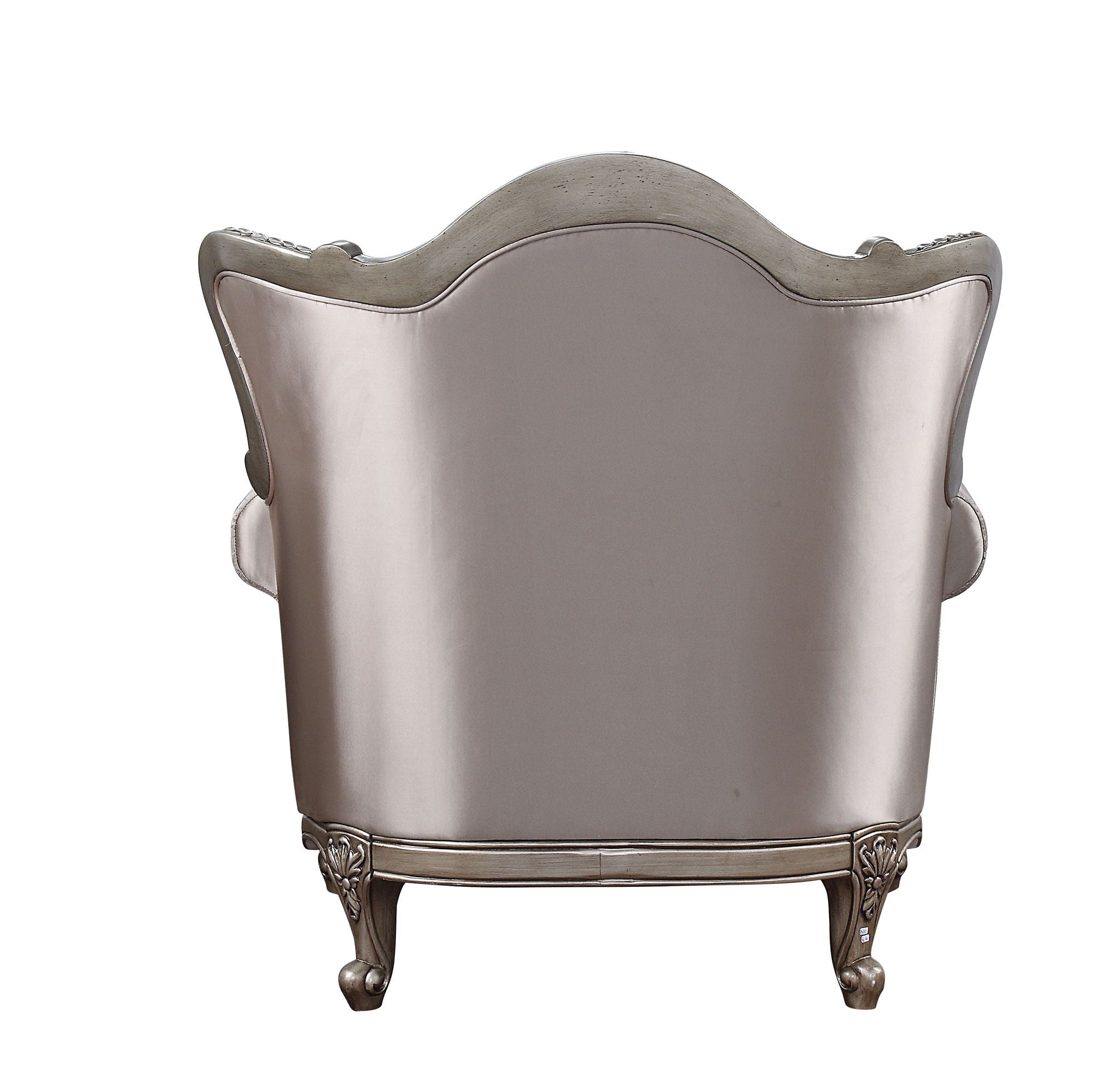 Jayceon - Chair With Pillow - Fabric & Champagne