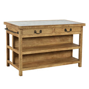 Belding - Kitchen Island - Medium Brown And White