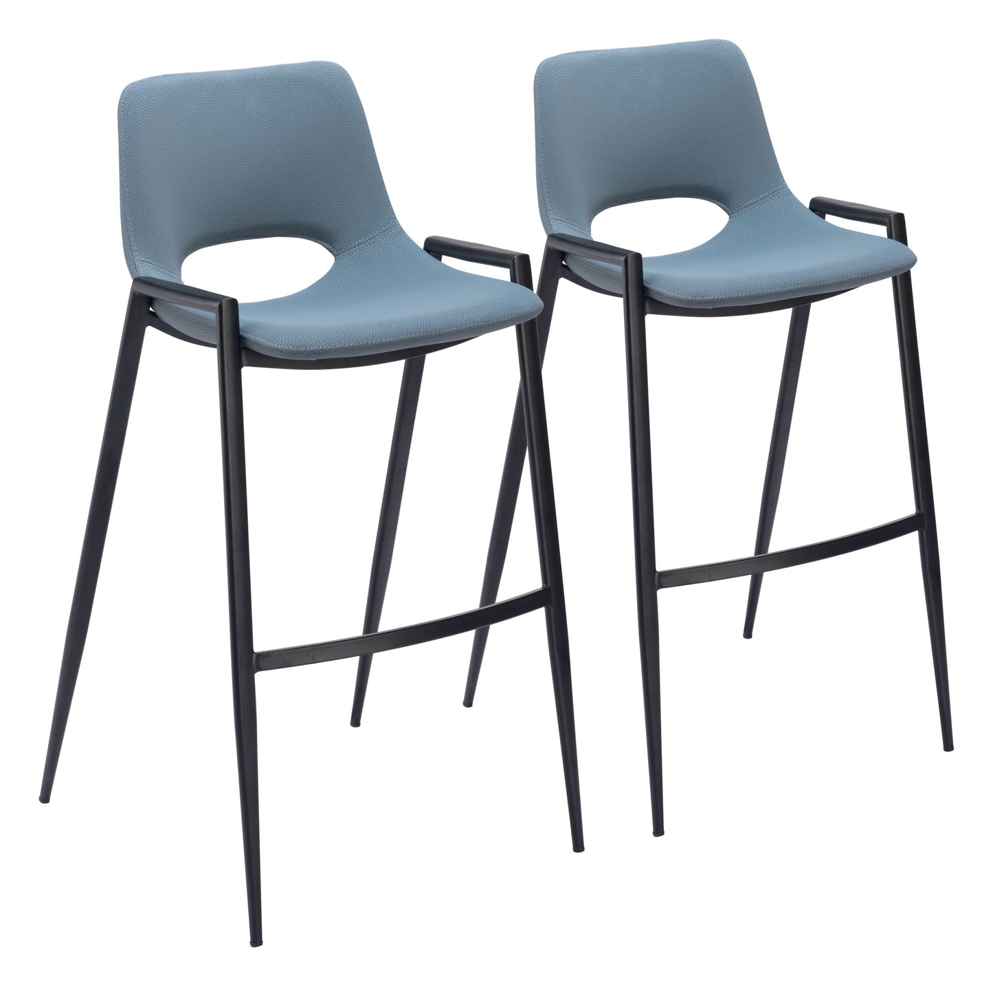 Desi - Bar Chair With Black Legs (Set of 2)