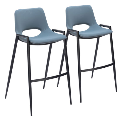 Desi - Bar Chair With Black Legs (Set of 2)