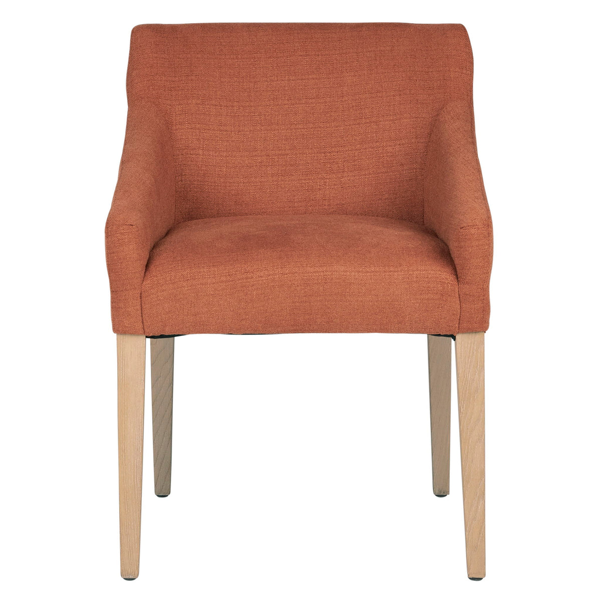 Elvie - Dining Chair - Burnt Terracota And Natural