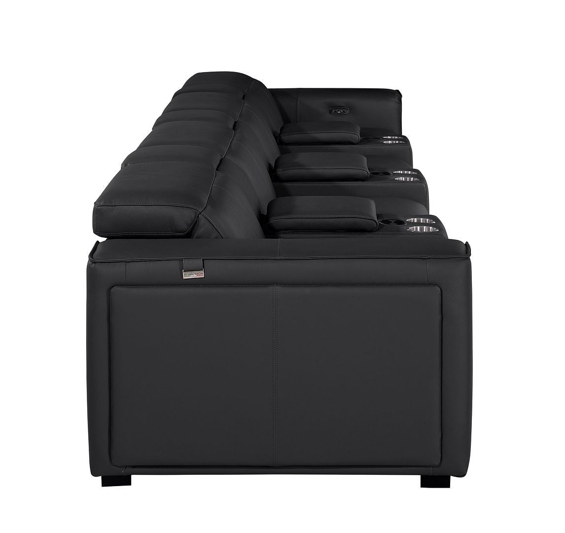 1224 - 7-Piece Modular Power Reclining Sofa In With 4 Power Recliners & Power Headrests