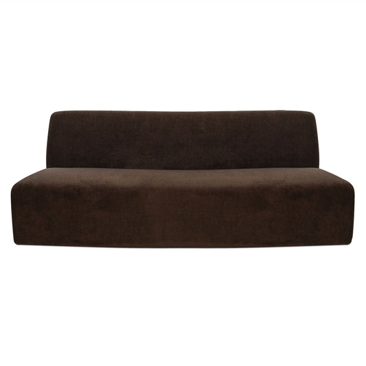 Naomi - Convex Sofa - Dark Brown