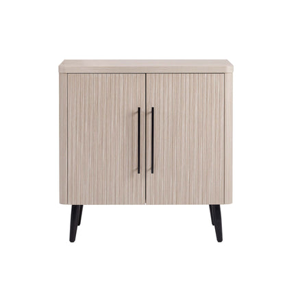 Jodie - Fluted Accent Cabinet - Oak