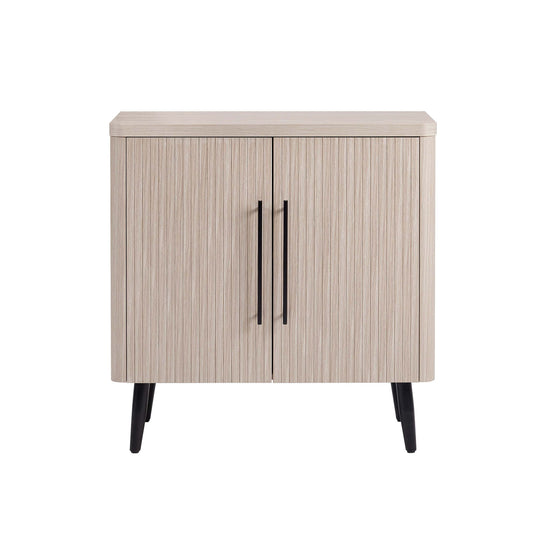 Jodie - Fluted Accent Cabinet - Oak