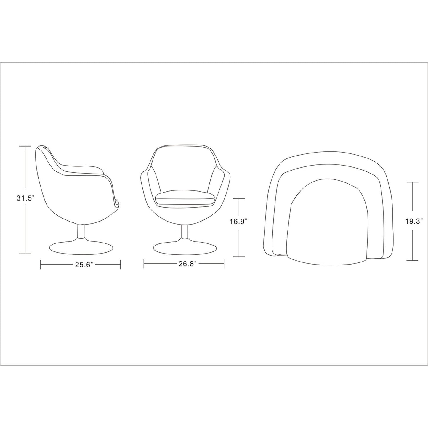 Caisson - Swivel Lounge Chair