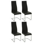 High Back Side Chairs Dining Chairs With Padded Upholstery (Set of 4)