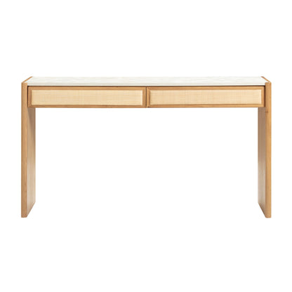 Paige - Console / Desk - Natural Oak