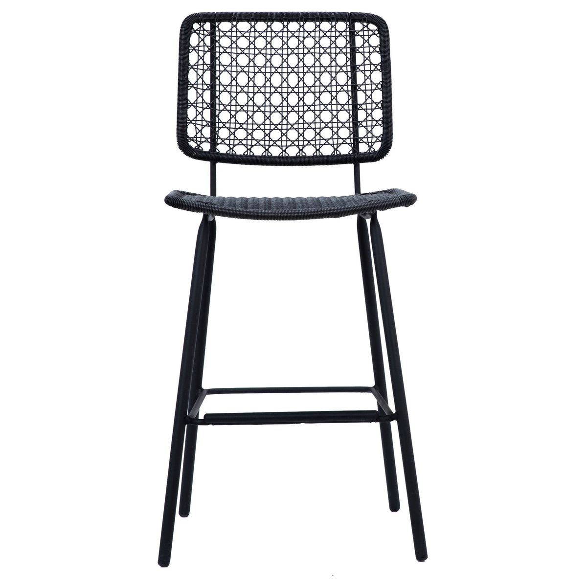 Manalo - Outdoor Counter Stool - Black And Black