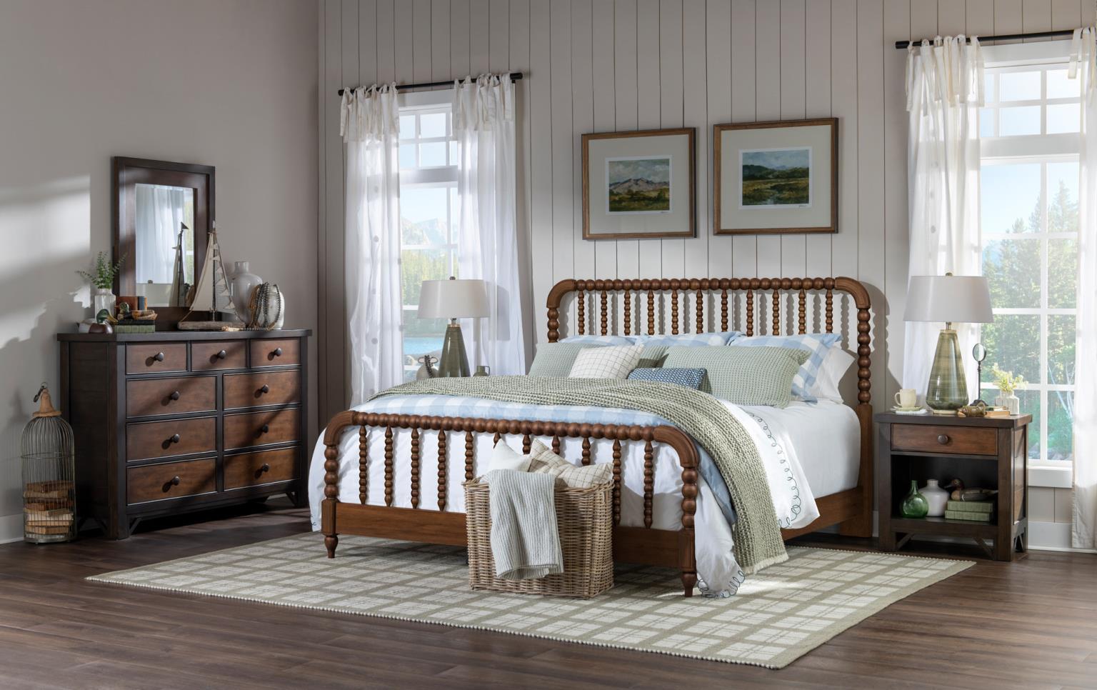 Lake House - Two Tone Open Nightstand