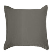 Luna - Washed Linen Tailored Euro Sham - Slate
