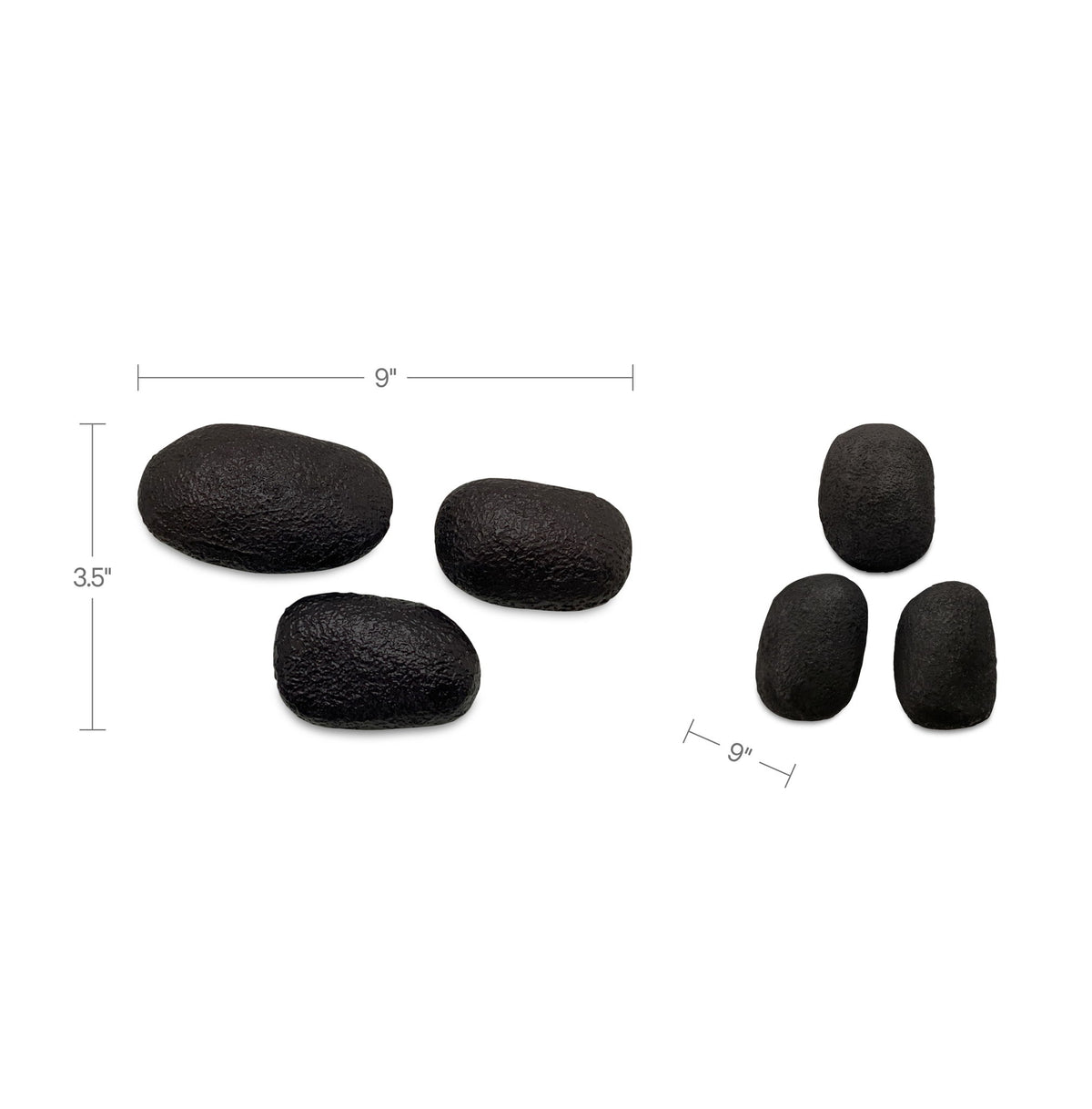 Breton - Cast Aluminum Wall Sculpture (Set of 3) - Black