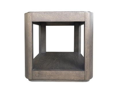 Lancia - Rectangular End Table - Charred Oak