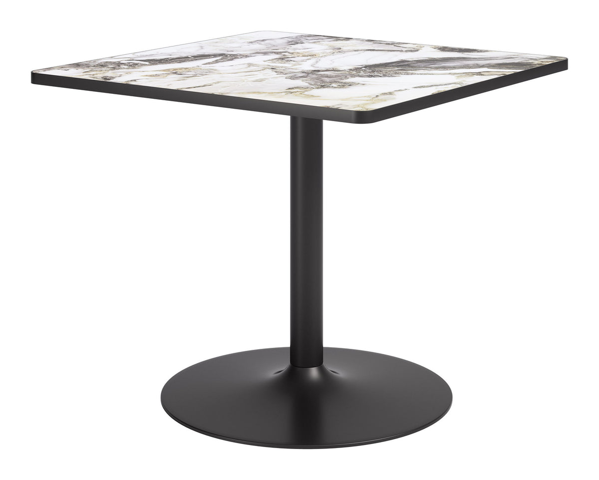 Caliza - Dining Table - Gray / Black