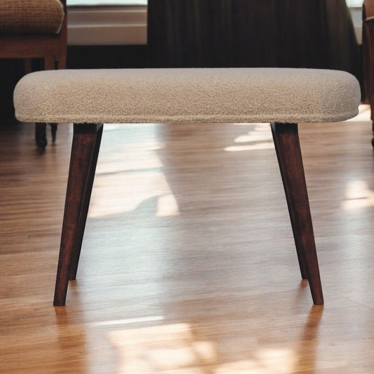Boucle Nordic Bench - Honey Caramel