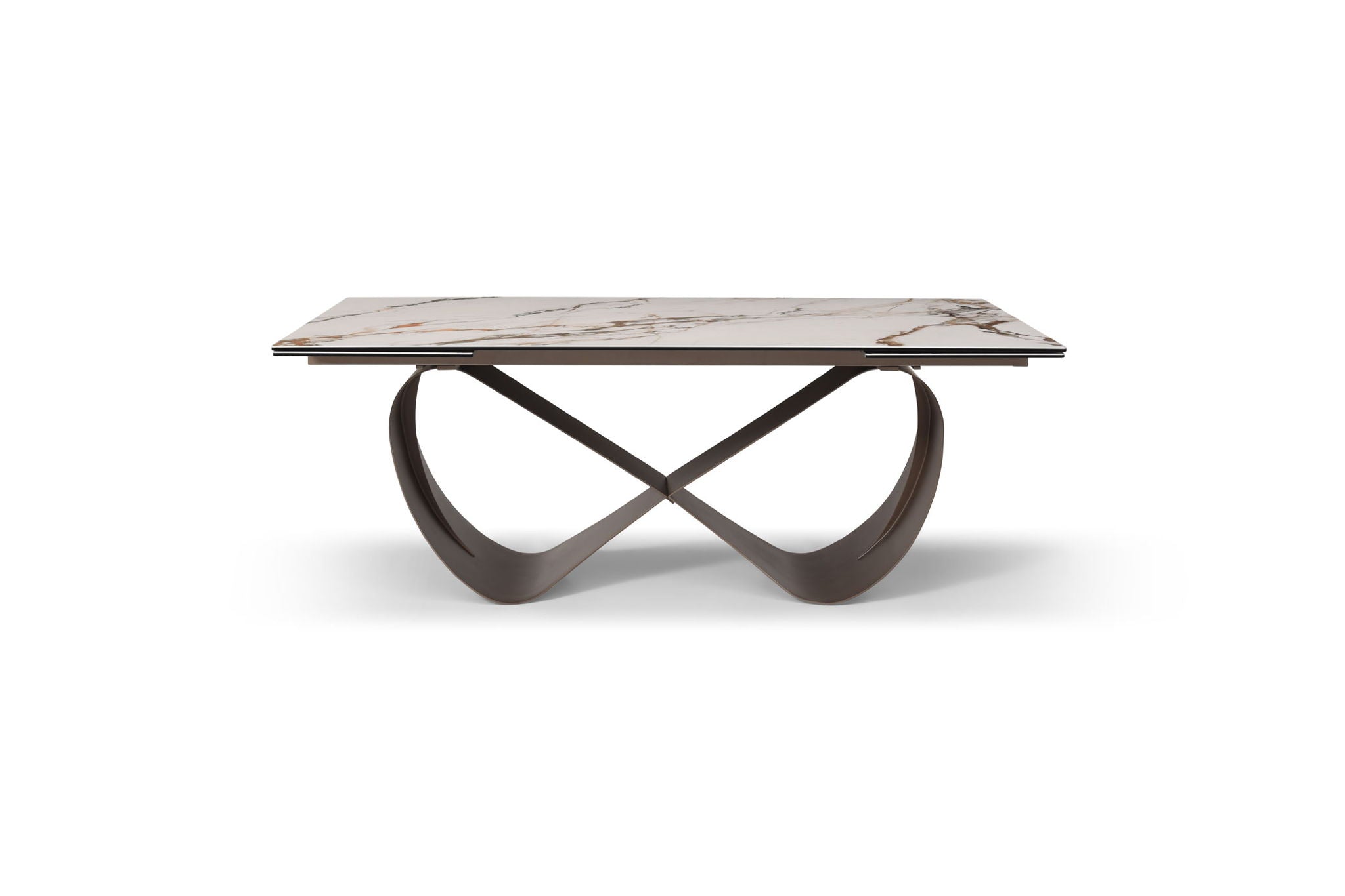9305 - Dining Table - White / Dark Brown