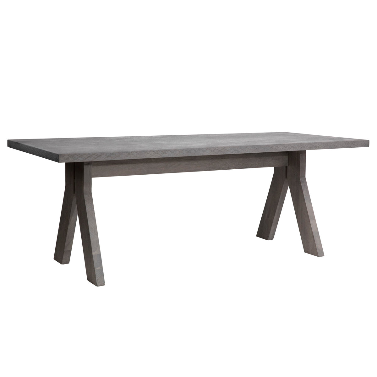 Augusto - Dining Table - Charcoal Gray With Smoked Oak