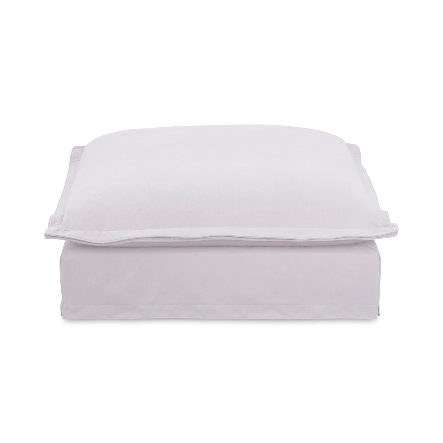 Olivia - Performance Fabric Ottoman - White