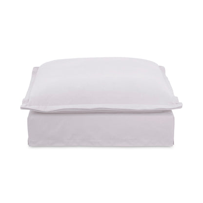 Olivia - Performance Fabric Ottoman - White