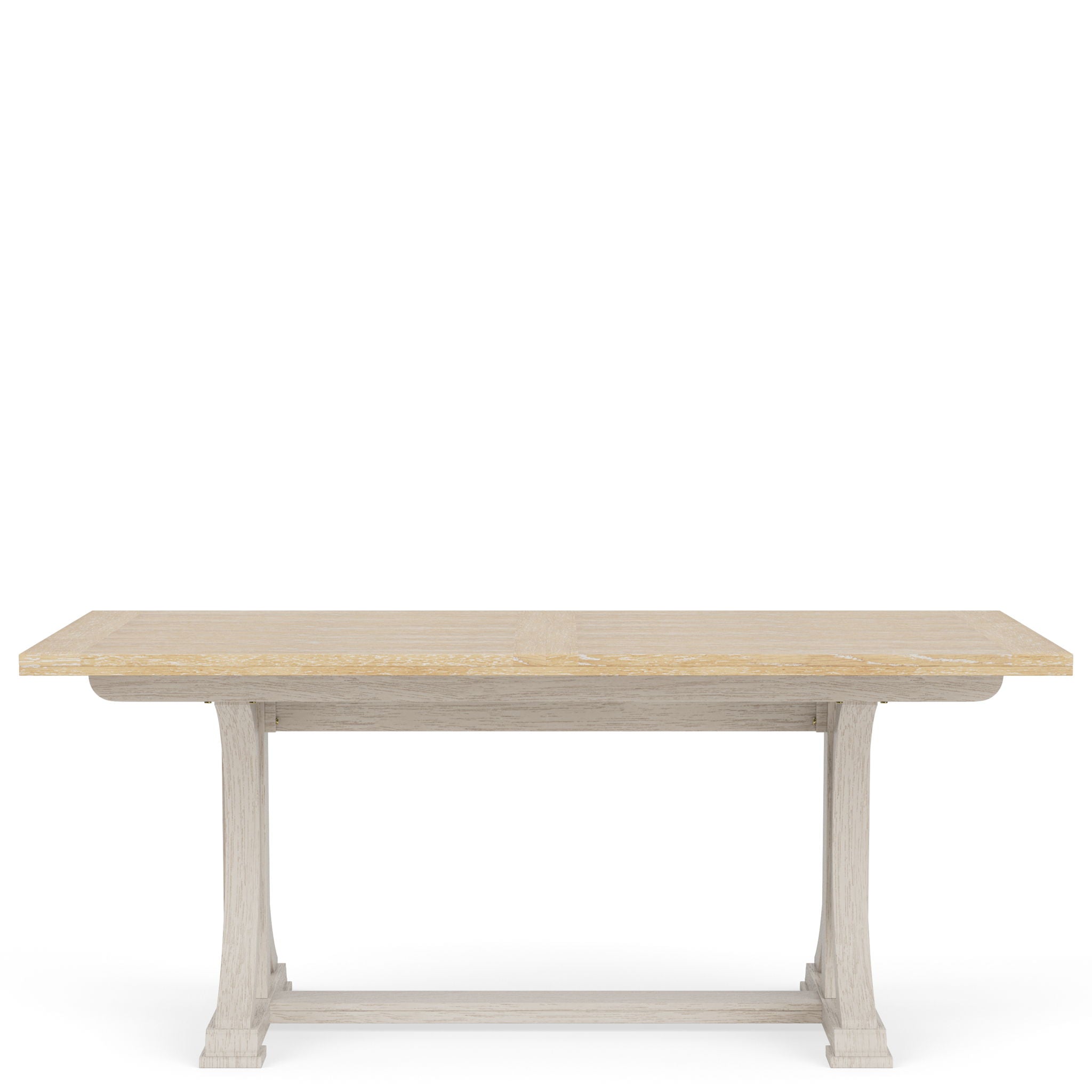 Glenndale - Rectangle Dining Table - Aged White / Wheat