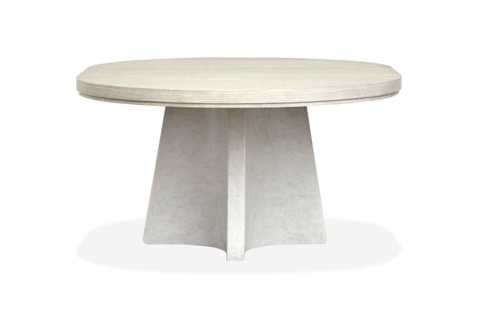 Lorelei - Extendable 54" Round Dining Table - Misty Cloud
