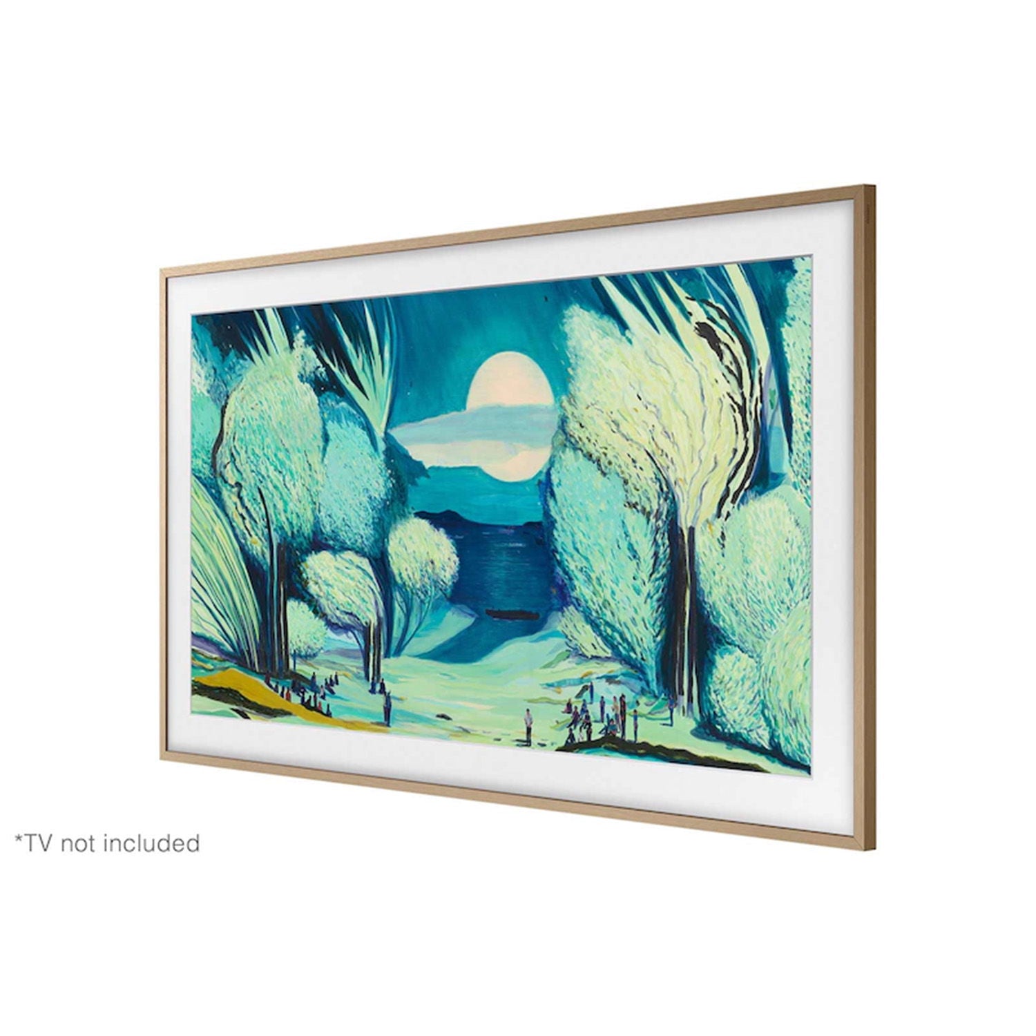 Samsung - 85" The Frame Customizable Bezel - Teak