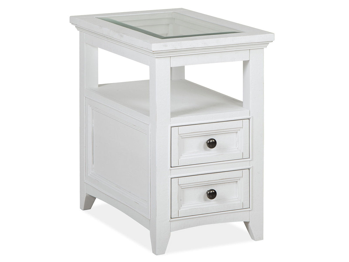 Heron Cove - Chairside End Table - Chalk White